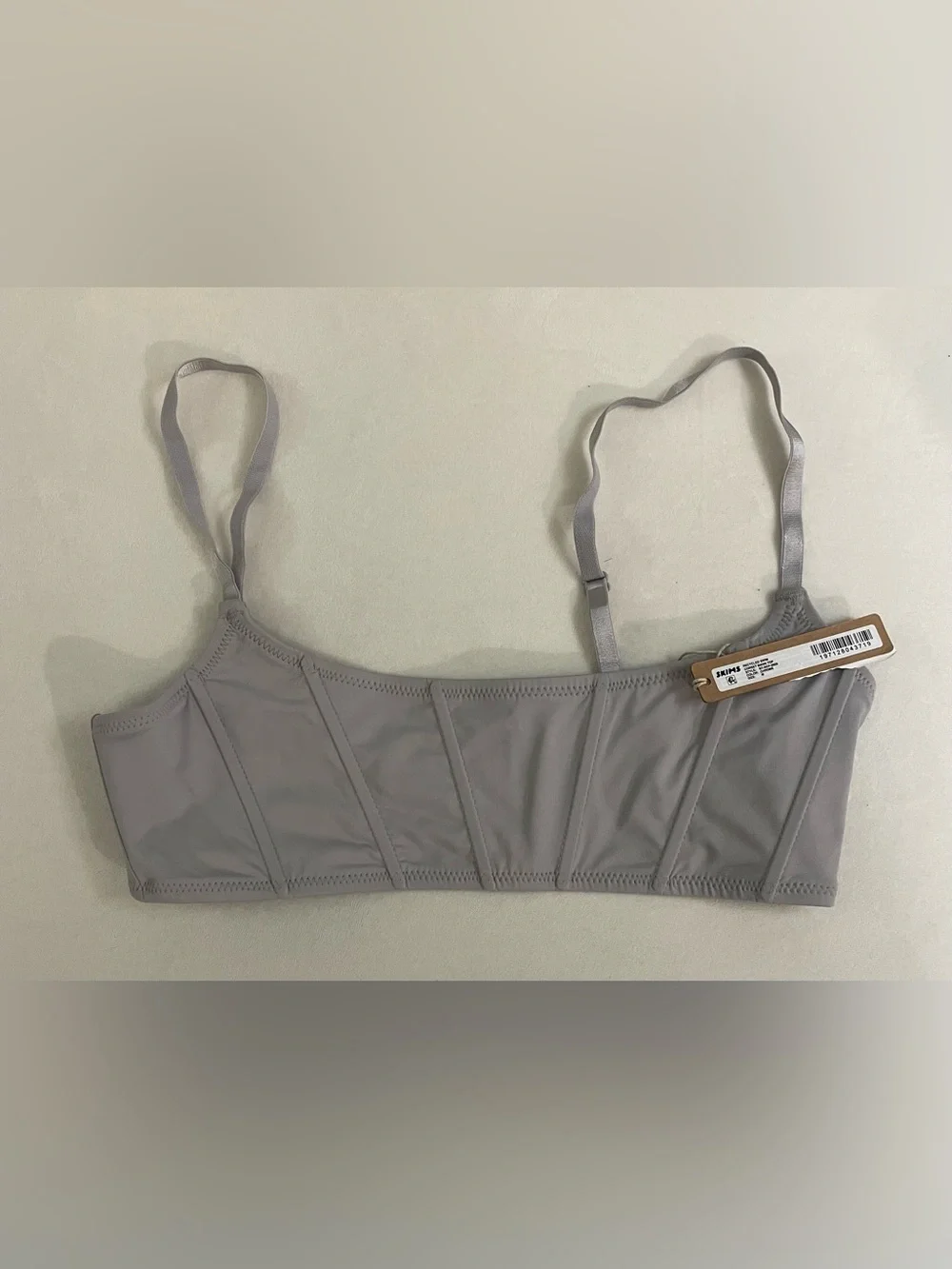SKIMS 2Pcs SET Corset Bikini Top & Mid Waist Bottoms Chrome Size M